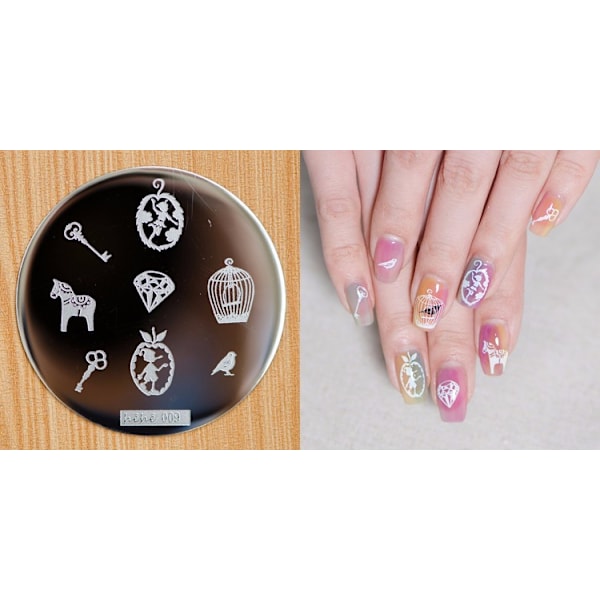 Nail Art Stempling, Stempling plade NR 21