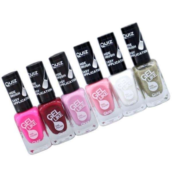 6st nagellack, nail polish - Set  - multifärg