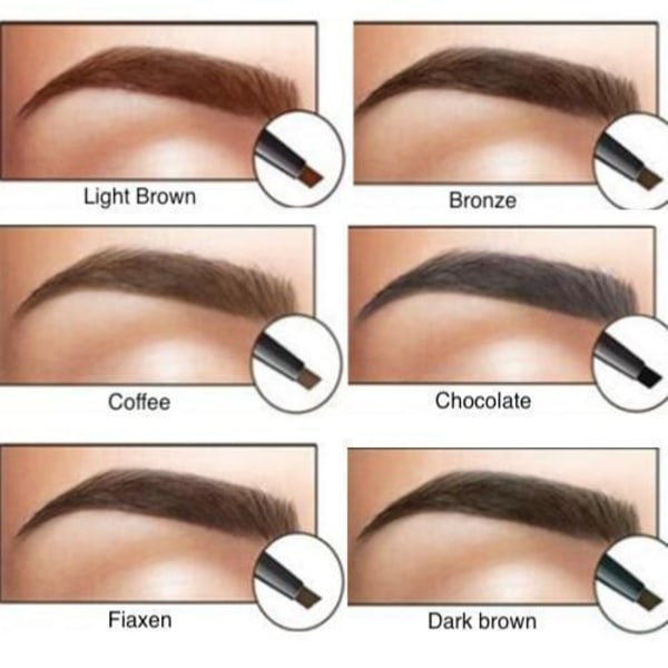Ögonbrynspenna - Eyebrow pen - 6 färger Dark brown