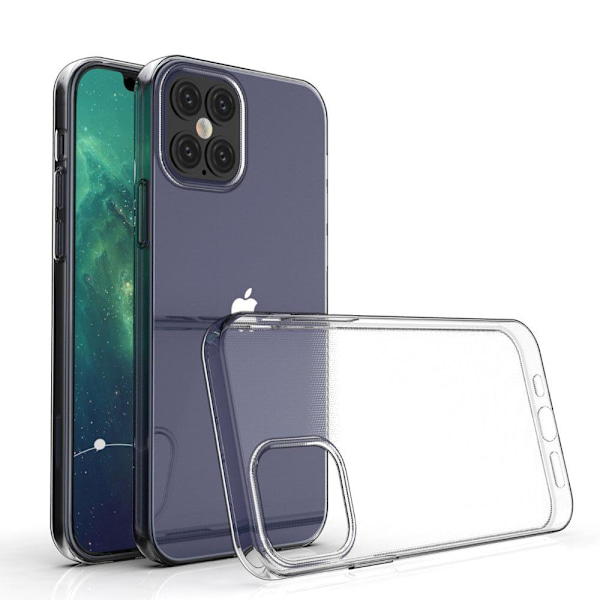 iPhone 12 PRO silikonikuori TPU - Läpinäkyvä Transparent