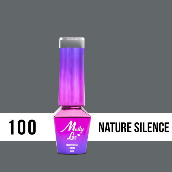 Mollylac - Gellack - Pure Nature - Nr100 - 5g UV-gel/LED grå