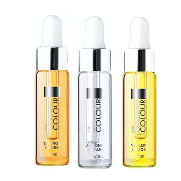 3-pack - Nagelbandsolja - Mango, Citron, Mandel - 15ml multifärg