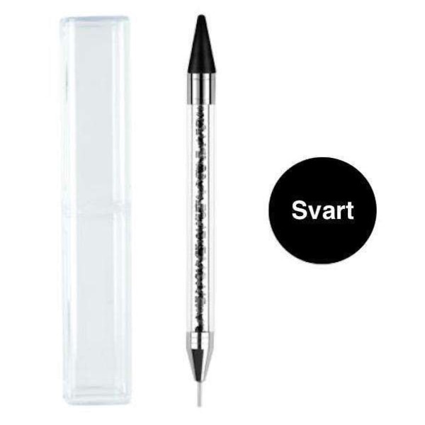 Rhinestone picker pen crystal -  Picking tool Svart