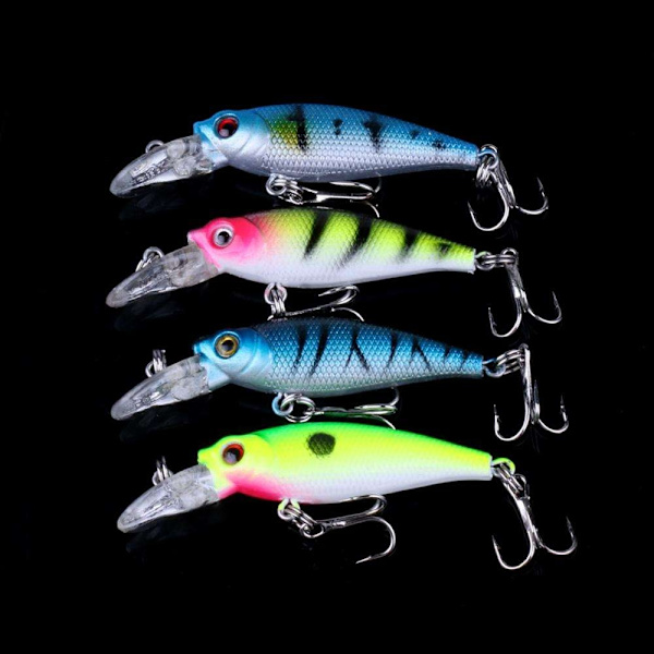 20-pack fiskedrag wobbler, Minnow mixed, Crankbait multifärg