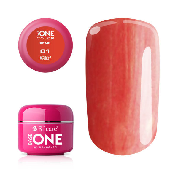 Base one - Pearl - Sweet coral 5g UV-gel Red
