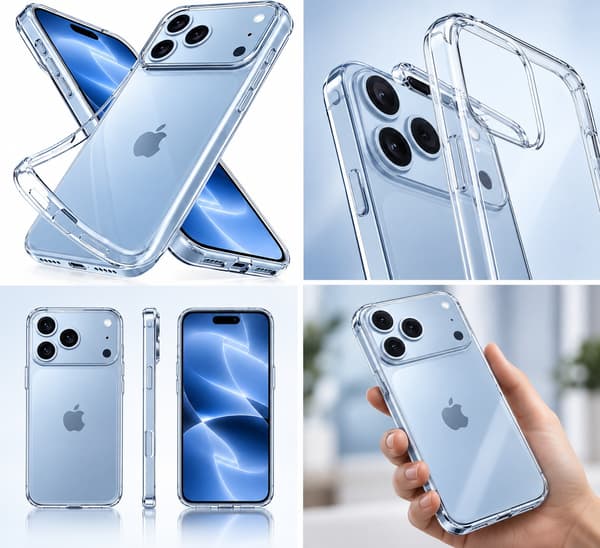 iPhone 18 Transparent Silikonskal – Ultratunt 1,5 mm Clear Case Transparent