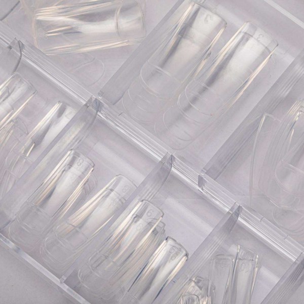 120st nageltippar clear lösnaglar akryl tippar Transparent