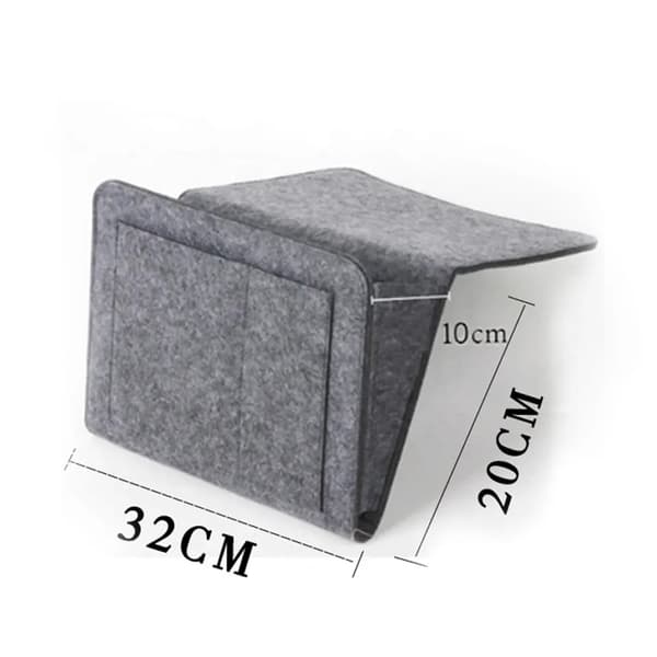 Pouch Bed - Filt opbevaringstaske til dit hjem Light grey