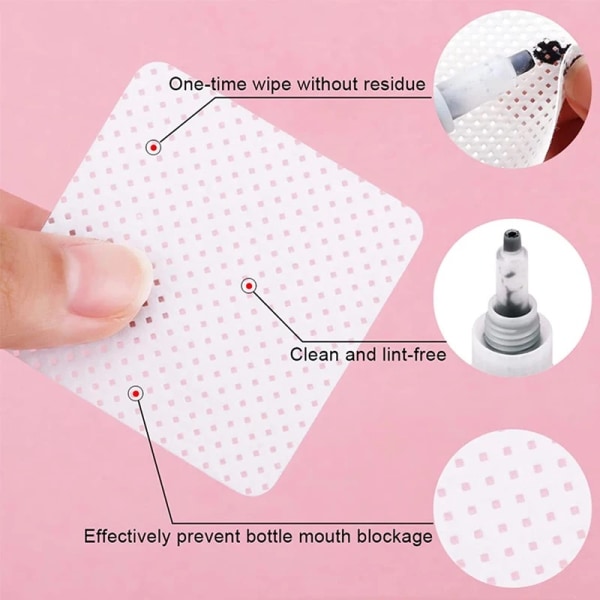 1000 pcs lint-free nail pads White