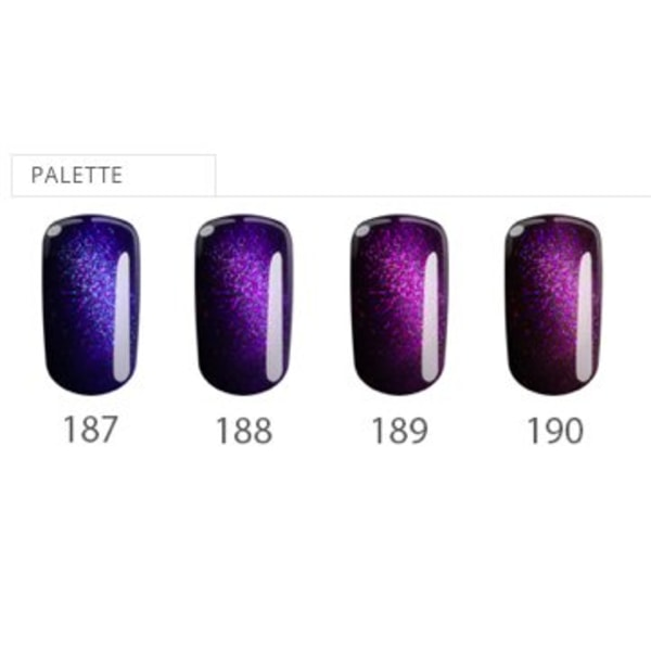 4-pak - Gel polish - Flexy - Moonstone sæt UV-gel/LED Purple