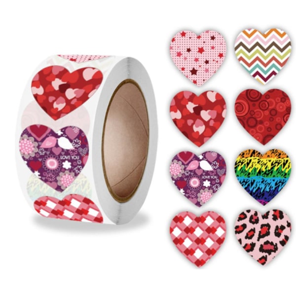 500 klistermærker klistermærker - Kærlighed / Hjerte motiv - Tegneserie Multicolor