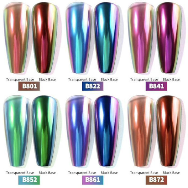 Chameleon pudder pen, Holo Peacock - Krom pigment B852