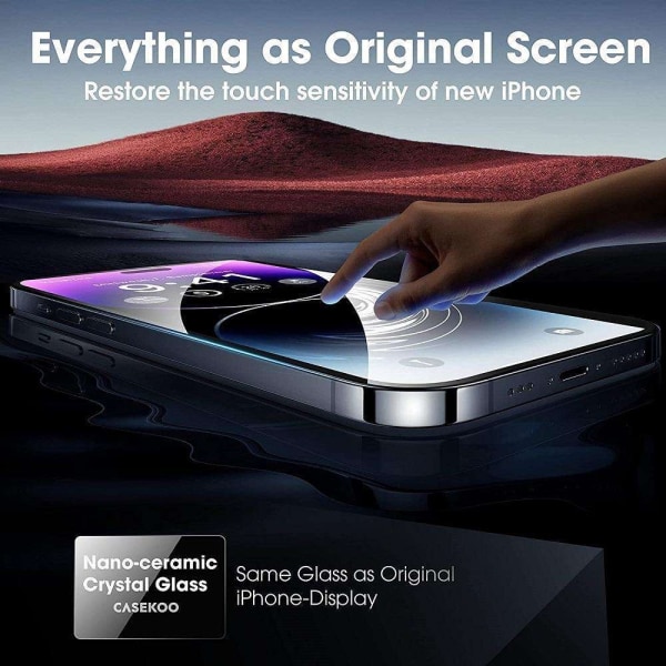 2st Härdat glas iPhone 14 Pro Max - Skärmskydd Transparent Iphone 14 Pro Max