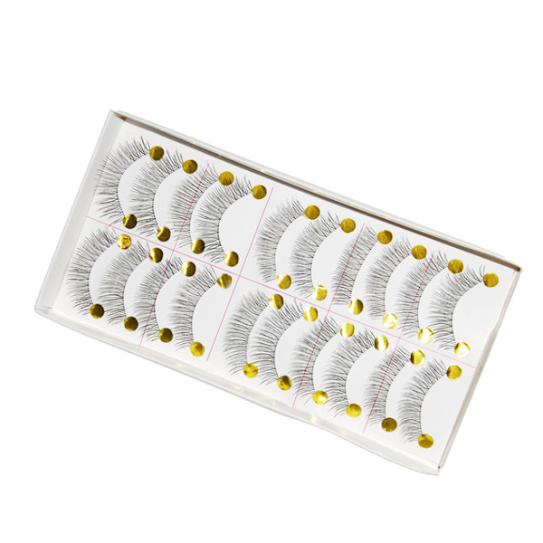 10 par lösögonfransar fransar false eyelashes Svart