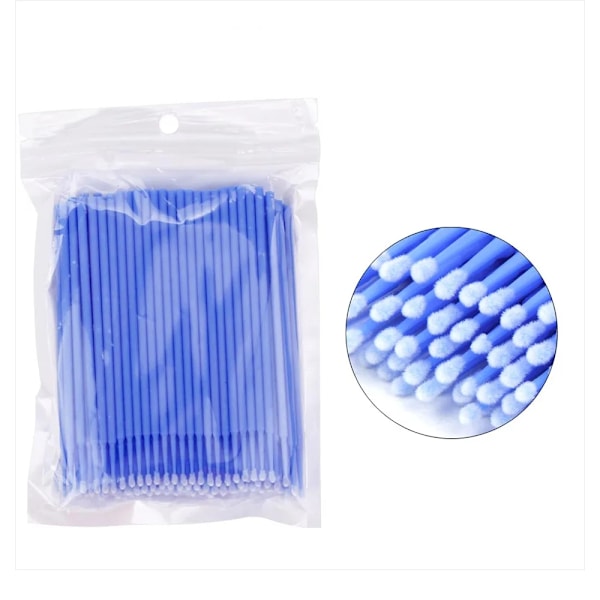 Mikrobomullspinner - 100 stk Blue