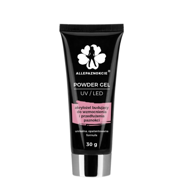 Polygel - Powder gel - French Pink 30ml - Akrylgel Rosa