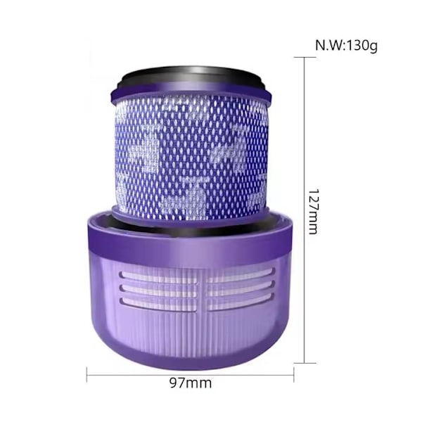 3-Pack Filter för Dyson V11/V15 – HEPA Efterfilter MultiColor V11/V15 (Hepa)