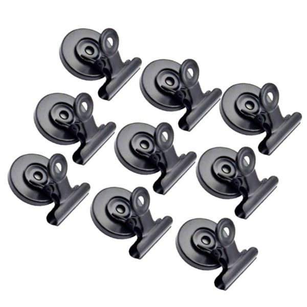 Tyylikkäät Magneettiset pidikkeet - 10 kpl Black