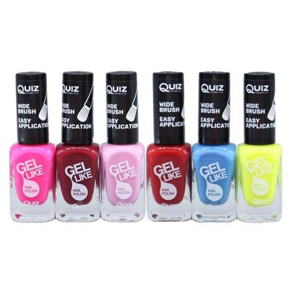 6st nagellack, nail polish - Set  - multifärg