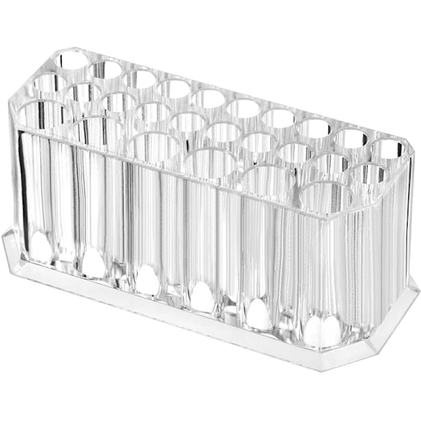 Meikkisiveltimen pidike ja Lip Liner Organizer Transparent