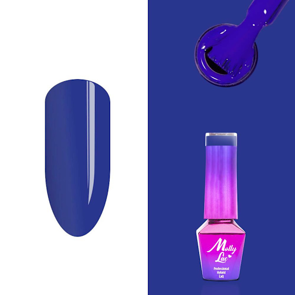 Mollylac - Gel polish - Bubble Tea - Nr136 - 5g UV gel/LED Blue