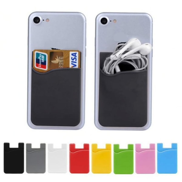 2-pack Universal Mobil plånbok/korthållare - Självhäftande Mörkblå