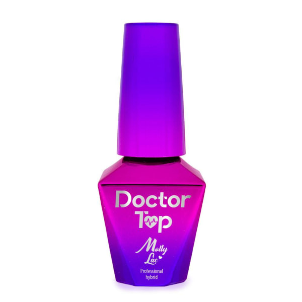 Topplack - Top coat - Doctor top - 5ml - UV-gel/LED - Mollylac Transparent