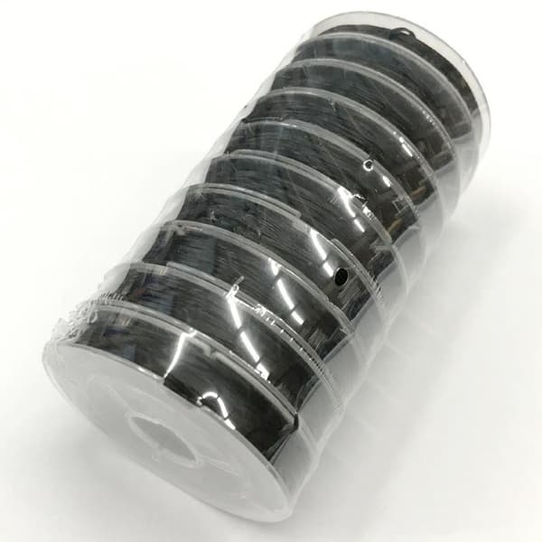 Elastinen kuitulanka korujen valmistukseen 0,8 mm Black