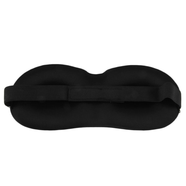 3D Sovemaske / øjenmaske / bind for øjnene - Sort Black