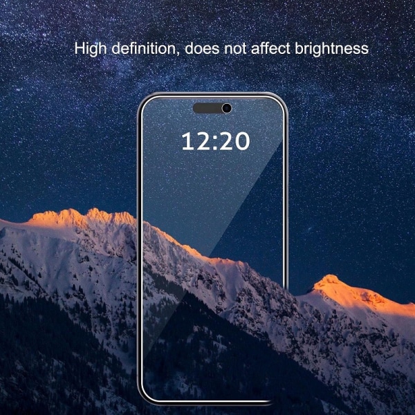 2 kpl iPhone 14 Plus Privacy Näytönsuoja Privacy näytönsuoja Transparent