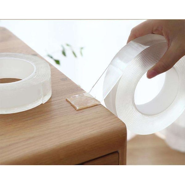 2-pack NanoTape Gjenbrukbar Dobbeltsidig Transparent - 3M Transparent