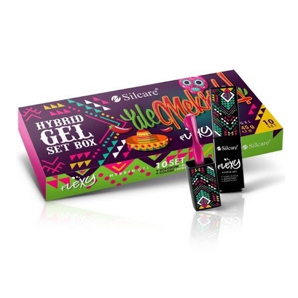 10 kpl - Geelilakka - Flexy - Mexico setti UV-geeli/LED