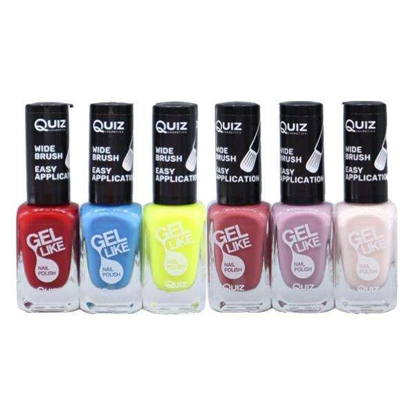 6st nagellack, nail polish - Set  - multifärg