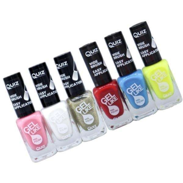 6st nagellack, nail polish - Set  - multifärg