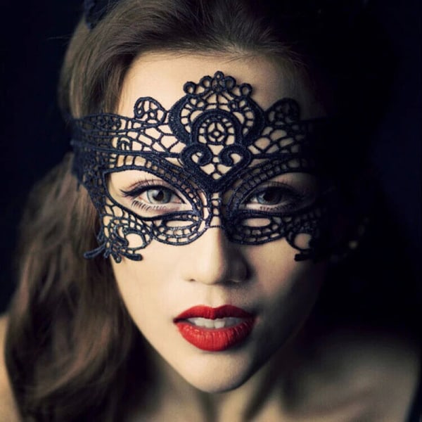 Maskert maske - Øyemaske - Ansiktsmaske Black