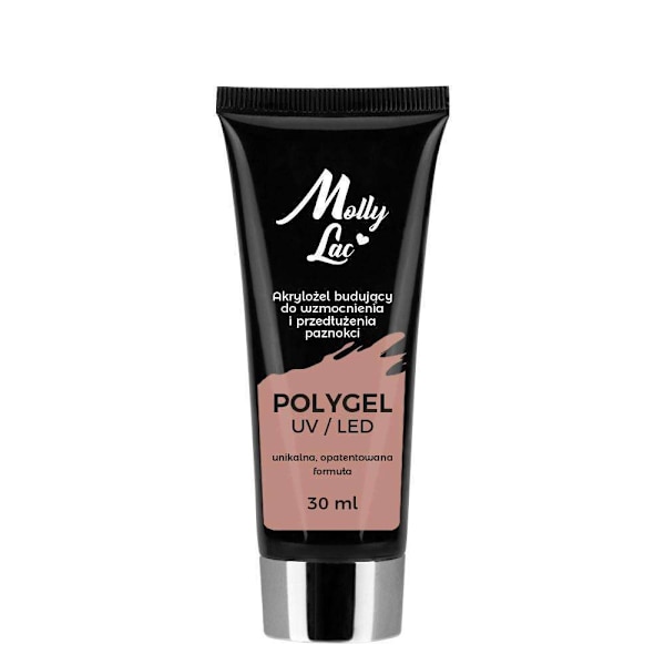 Polygel - Pulvergelé - Lysebrun 30ml - Akrylgelé Light brown