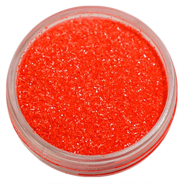 Negleglitter - Finkornet - Neonorange (mat) - 8ml - Glitter Orange