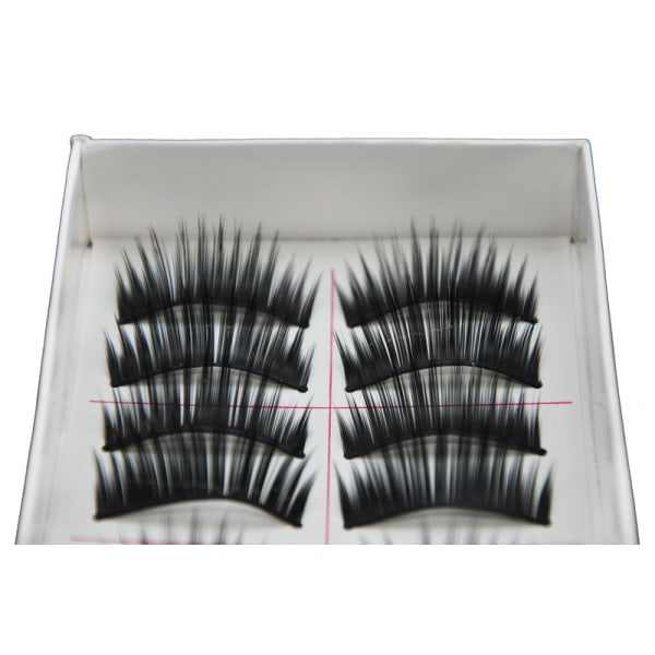 10 par lösögonfransar fransar false eyelashes Svart