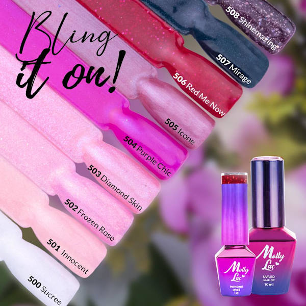 Mollylac - Gellack - Bling it on! - Nr504 - 5g UV-gel/LED