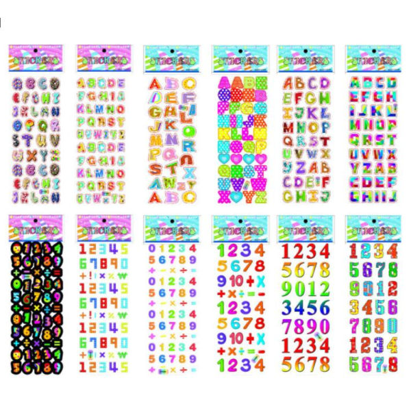 12st ark stickers klistermärken - djurmotiv multifärg