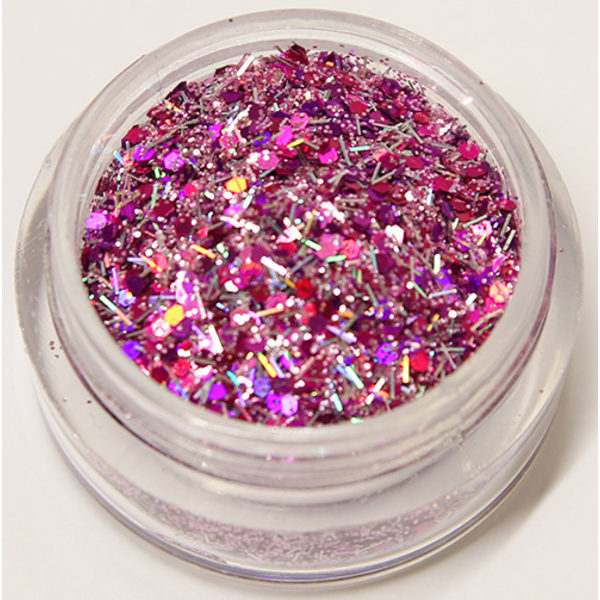 Negleglitter - Mix - Lilla fest - 8ml - Glitter Purple