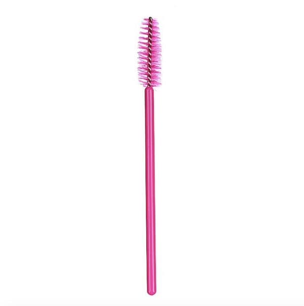 Ögonfransborstar 30-pack 10 cm med vikbart borsthuvud för extensions Cerise