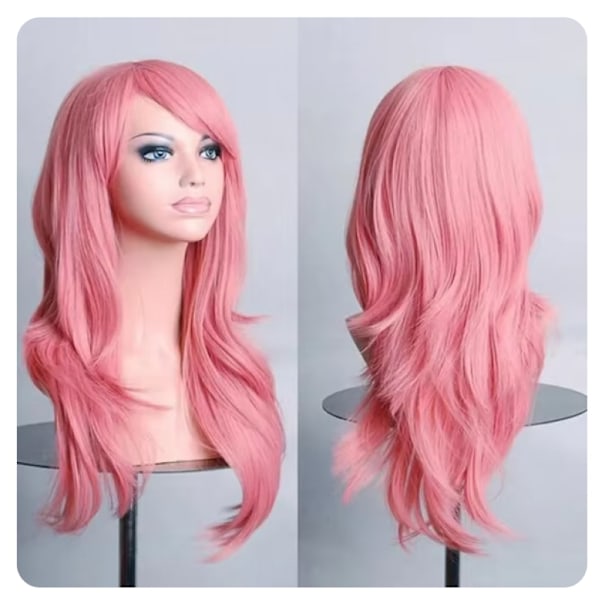 Cosplay Peruukki sis. peruukkiverkko ja hiustenpidennyskampa Rosa