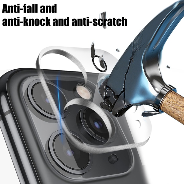 2-Pack objektivbeskyttelse for iPhone 15 Kamera i herdet glass Transparent iPhone 15