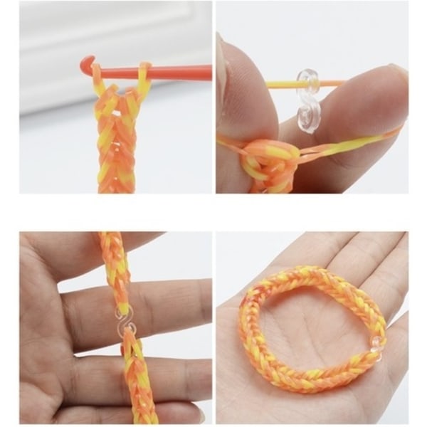 Tee itse - Loom Bands - 4400 kpl - Kuminauhasarja - Multicolor