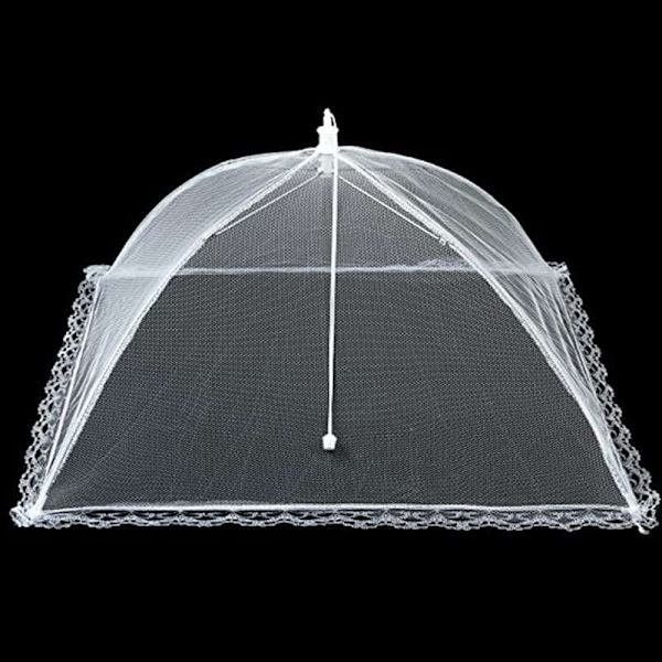 Pop-Up Matparaply av Mesh – Stilfullt Skydd for Dine Måltider White