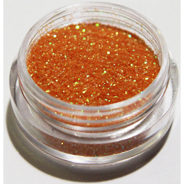 Negleglitter - Finkornet - Oransje - 8ml - Glitter Orange