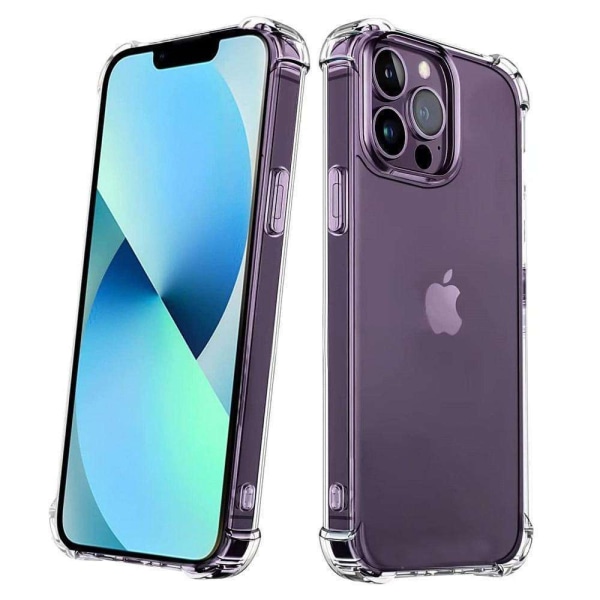 iPhone 14 Pro - Silikone stødsikkert cover ekstra stødsikkert Transparent