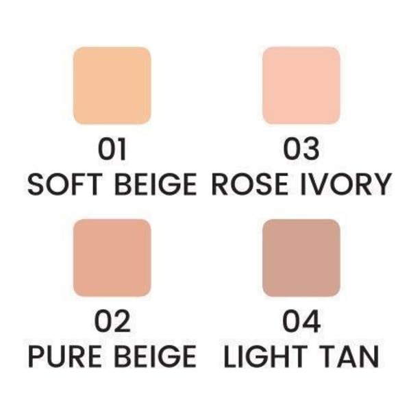 Camouflage foundation - blød beige, lys tan - Quiz Cosmetics Light tan - *04