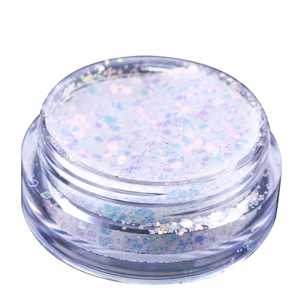 Nagelglitter mix - White, Pink, Purple Glitter mix - NR 2